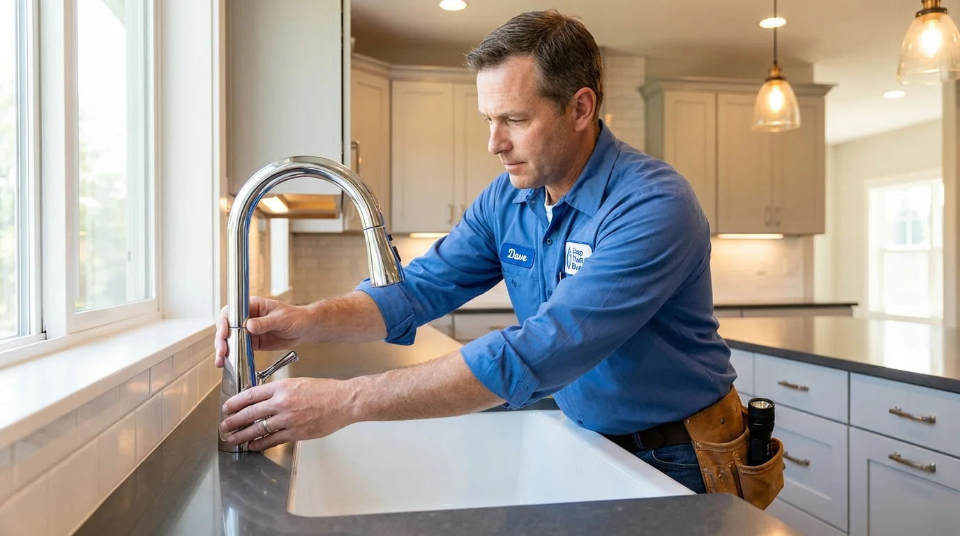 Kitchen faucet installation by Johns Plumbing LLC in Carrabelle