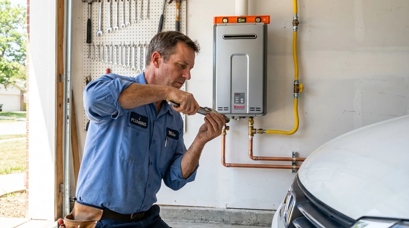 Tankless water heater installation by a Johns Plumbing LLC plumber in Carrabelle